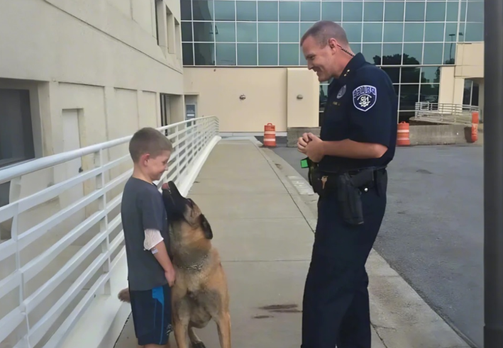 A Little Boy Hugged My K9 Partner — Then Told Me Something That Shattered Me