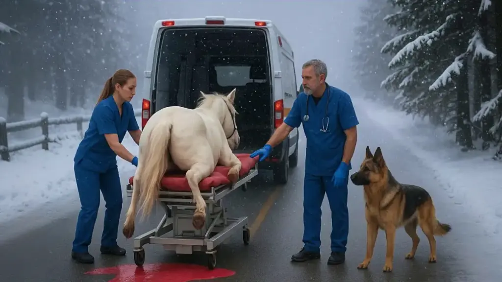 The German Shepherd Begged the Man to Save the Pregnant Horse for a Successful Birth! What happened next, no words were spoken, but heaven listened…