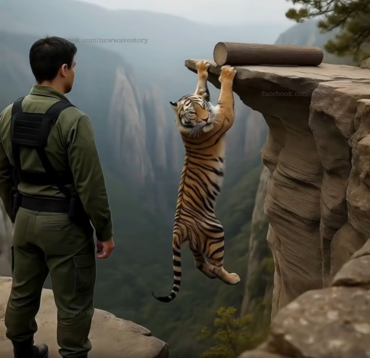 Man Saves Tigress on a Cliff — What Happens Next Will Shock You!