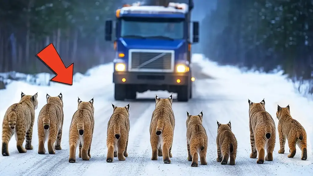 Pack of Bobcats Surrounded The Truck! And Then Something Truly Unbelievable Happened…