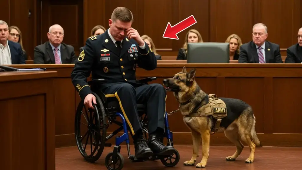 The ex-soldier wanted a final goodbye with his dog in court… But what happened shocked everyone!