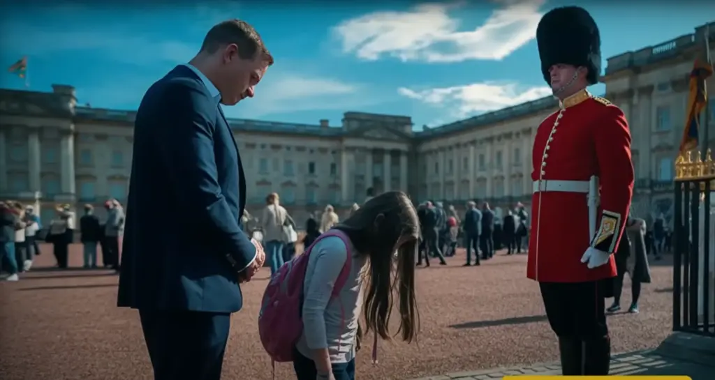 Little Girl Gave a Secret Signal to the Royal Guard… He Instantly Broke Protocol