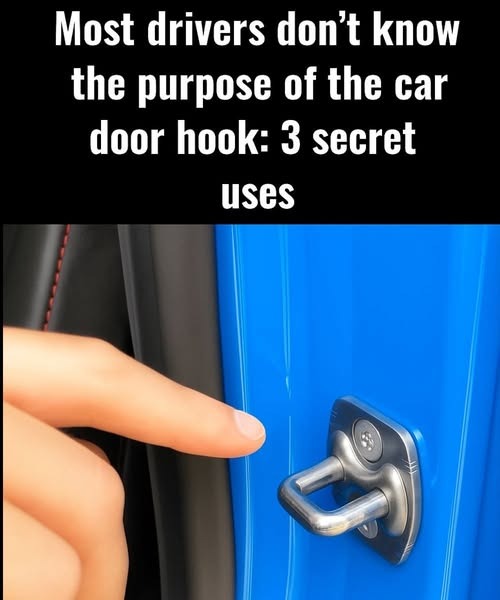3 Smart Ways to Use the Tiny Hook Inside Your Car Door