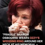 Sharon Osbourne Breaks Down at Ozzy’s Memorial, Wearing His Wedding Band Around Her Neck