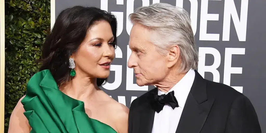 “Catherine Zeta-Jones Stuns in Daring Gothic Gown at ‘Wednesday’ Premiere”