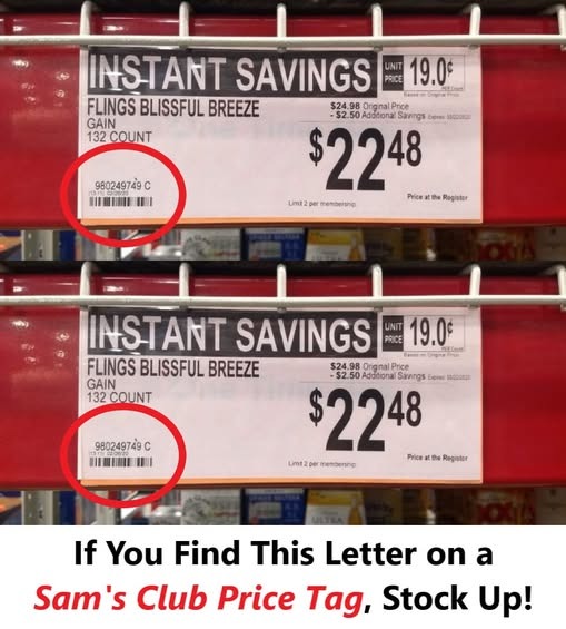 The Hidden Meaning of Sam’s Club Price Tag Letters Will Change How You Shop