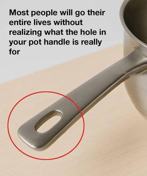 That Mysterious Hole in Your Pot Handle? Here’s What It’s Really For