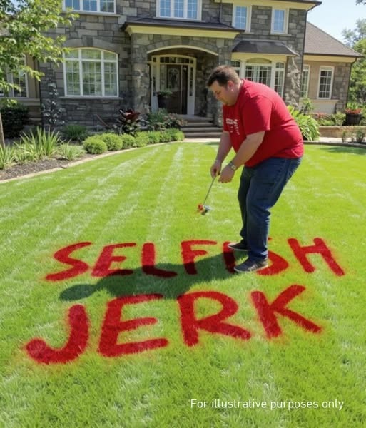 How a Neighbor Handle Spray Paint Vandalism with a Watery Prank