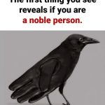 The Crow and the Glove: An Optical Illusion that Reveals Nobility