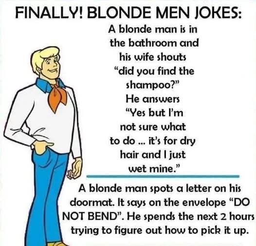 The Tables Have Turned: Blonde Men Jokes Take Center Stage