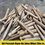 Online users look for answers on old wooden objects that fed clothing to the wind