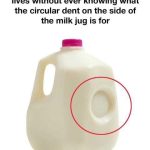 The Surprising Reason for That Tiny Milk Jug Dent