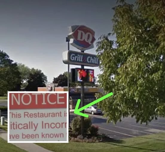 Wisconsin Dairy Queen Stands By “Politically Incorrect” Sign