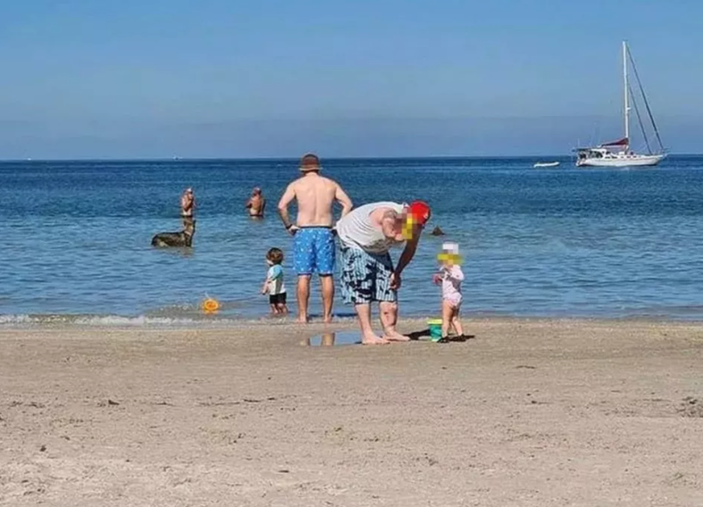 A Picture-Perfect Moment with a Hidden Surprise: The Family Beach Photo That Went Viral